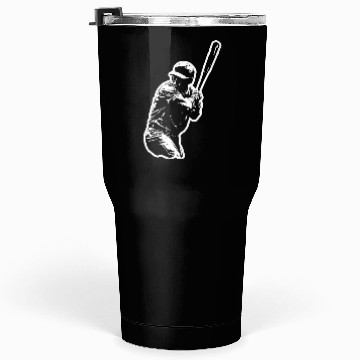 Discover Baseball Player Black And White Tumblers 30 Oz