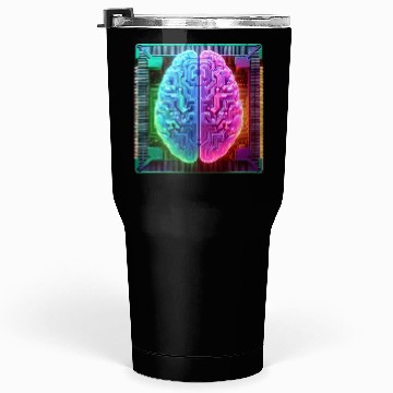 Discover AI Brain CPU Tumblers 30 Oz