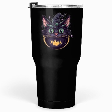 Discover Cat Boiler Cat Witch Halloween Tumblers 30 Oz