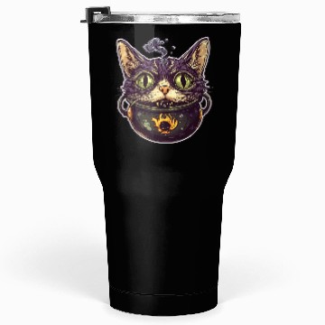 Discover Cat Boiler Cat Witch Halloween Tumblers 30 Oz