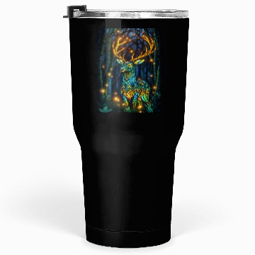 Discover Luminous Deer in Twilight Grove Tumblers 30 Oz