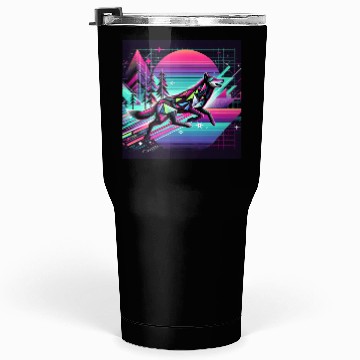 Discover Neon Wolf - Retro Vibes Tumblers 30 Oz