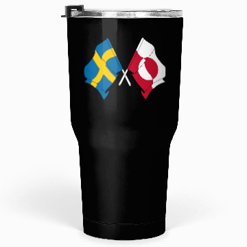 Discover Flag Sweden, Flag Greenland Tumblers 30 Oz