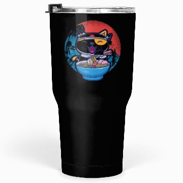 Discover Japanese cat ramen Tumblers 30 Oz