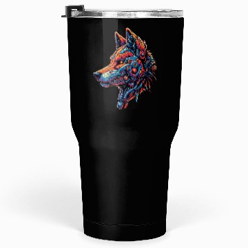 Discover Wolf head 15 Tumblers 30 Oz