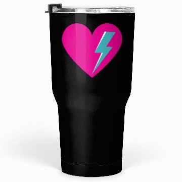 Discover Heart with Lightning Bolt Tumblers 30 Oz