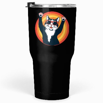 Discover Retro 80s Cat Design, Hello Guys Tumblers 30 Oz