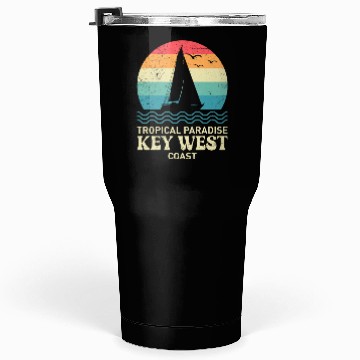 Discover Florida TROPICAL PARADISE KEY-WEST COAST Tumblers 30 Oz