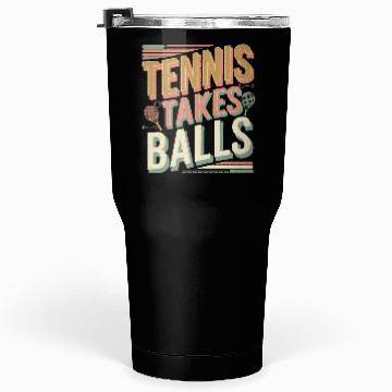 Discover Tennis Takes Balls 4 Tumblers 30 Oz