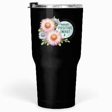 Discover Radiate Positive Energy: Daisy and Bloom Art Tumblers 30 Oz