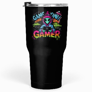 Discover Alien Gamer" - Sci-Fi Gaming Design Tumblers 30 Oz