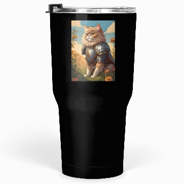 Discover Cat painting red black cat Tumblers 30 Oz