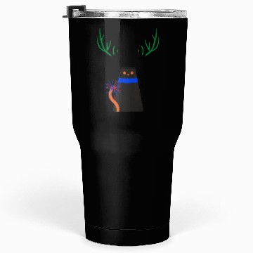 Discover Cat with deer antlers Tumblers 30 Oz