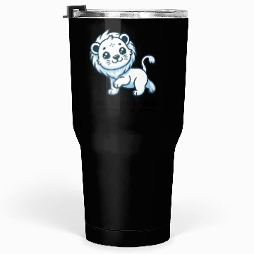 Discover Fearless lion cub Tumblers 30 Oz