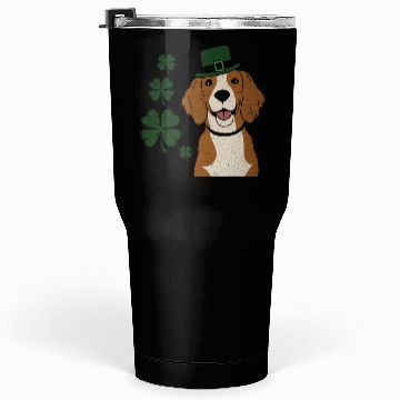 Discover Irish Setter and four leaf clover St Patrick's Day Tumblers 30 Oz