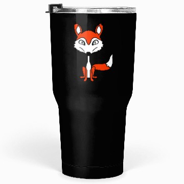 Discover Fox Evil Look Dangerous Crazy Wild Animal Fun Face Tumblers 30 Oz