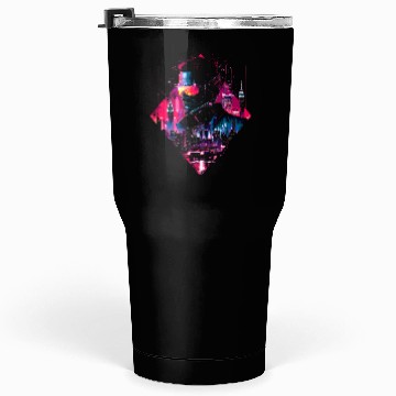Discover Retro Car Man Vaporwave City Synthwave 90s Tumblers 30 Oz