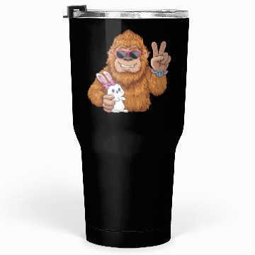 Discover Bigfoot And Bunny Happy Easter Funny Tumblers 30 Oz