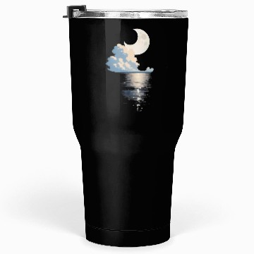Discover Full Moon Over sea Tumblers 30 Oz