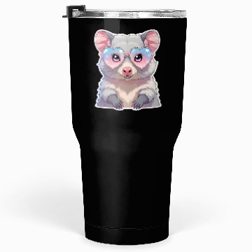 Discover Opossum with glasses Tumblers 30 Oz