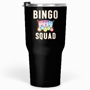 Discover Bingo Squad Bingo Card Player Gift Tumblers 30 Oz