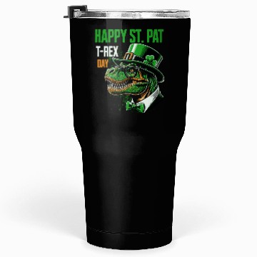 Discover Funny T-Rex St.Patrick's Day Irish Celebration Tumblers 30 Oz