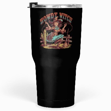 Discover Howdy Witch Cowgirl Lasso Design Tumblers 30 Oz