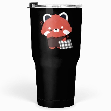 Discover Sleepy Red Panda Tumblers 30 Oz
