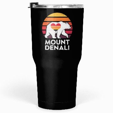 Discover Vintage Bear Mount Denali Sunset Wilderness Tumblers 30 Oz