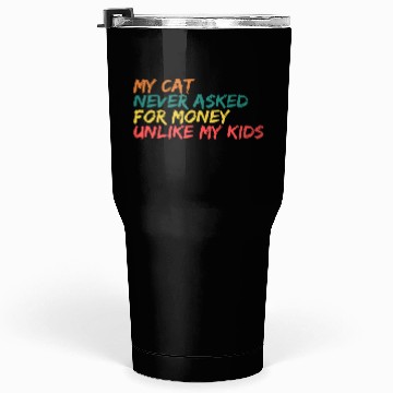 Discover Retro Feline Philosophy Tumblers 30 Oz