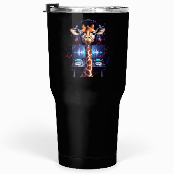 Discover DJ Giraffe: Vibrant Beats Tumblers 30 Oz