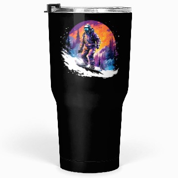 Discover Snowboarding 80s Look Tumblers 30 Oz