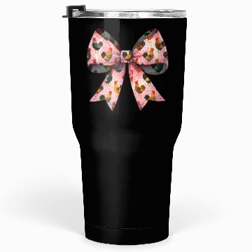 Discover Coquette Bow Chicken Pattern Farm Farmer Tumblers 30 Oz