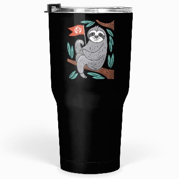 Discover Environmentalist Sloth Embracing Earth Stewardship Tumblers 30 Oz