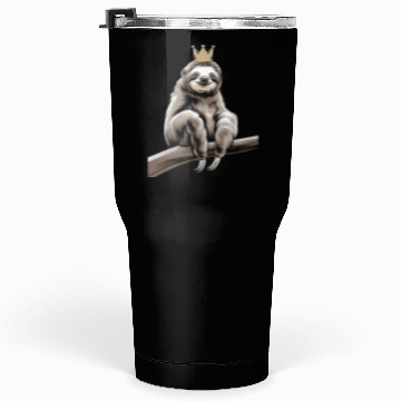 Discover Royal Sloth King Relaxing on Branch Tumblers 30 Oz