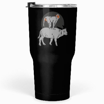 Discover Monkey On the Cow Tumblers 30 Oz