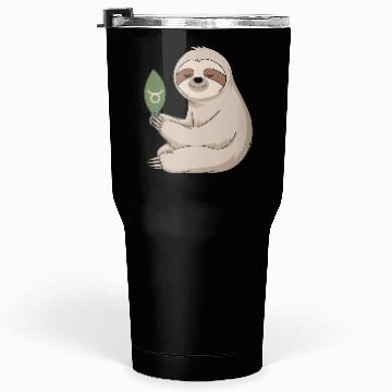 Discover Taurus Zodiac Sloth Embracing Serenity Tumblers 30 Oz