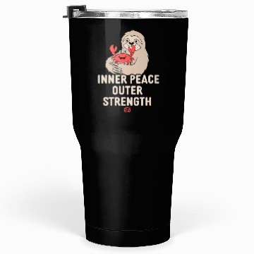 Discover Cancer Zodiac Sloth Inner Peace Outer Strength Tumblers 30 Oz