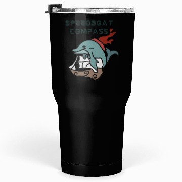 Discover Minimalist Dolphin sailing fast and fun Tumblers 30 Oz