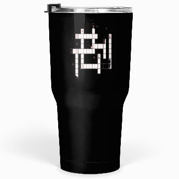 Discover Preppy Crossword Tumblers 30 Oz – Stylish & Fun Word Puzzl