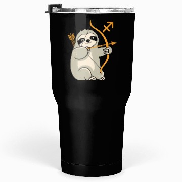 Discover Sagittarius Zodiac Sloth Archer Adventure Tumblers 30 Oz