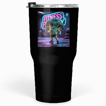 Discover Cartoon Broccoli Gym Tumblers 30 Oz