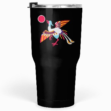 Discover Sparrow Pattern (Paradise Flycatcher) Tumblers 30 Oz