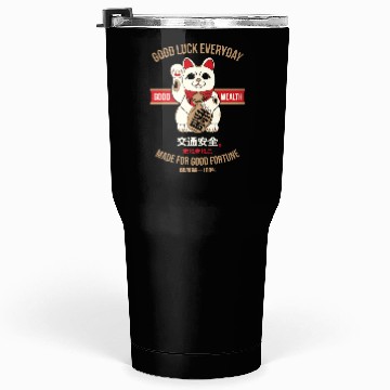 Discover Maneki-neko (Lucky Cat) Tumblers 30 Oz