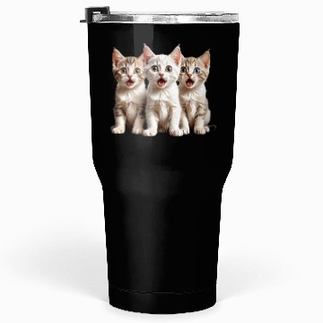 Discover Surprised Kittens Tumblers 30 Oz