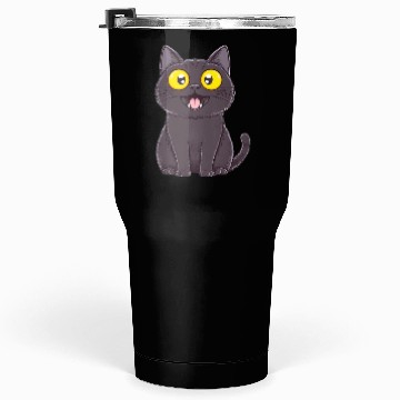Discover Black Surprised Kitty Tumblers 30 Oz