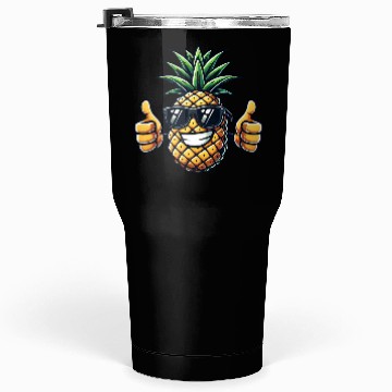 Discover Fruity Pineapple Cool Sunglasses Tropical Fruit Tumblers 30 Oz