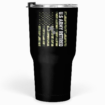 Discover Us Army Retired Tumblers 30 Oz