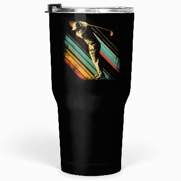 Discover Golf Player 80s Look Tumblers 30 Oz