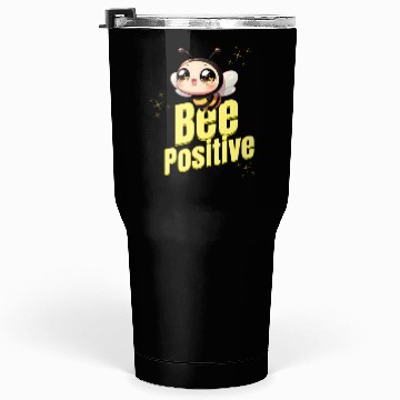 Discover Bee Positive Kawaii Illustration Tumblers 30 Oz